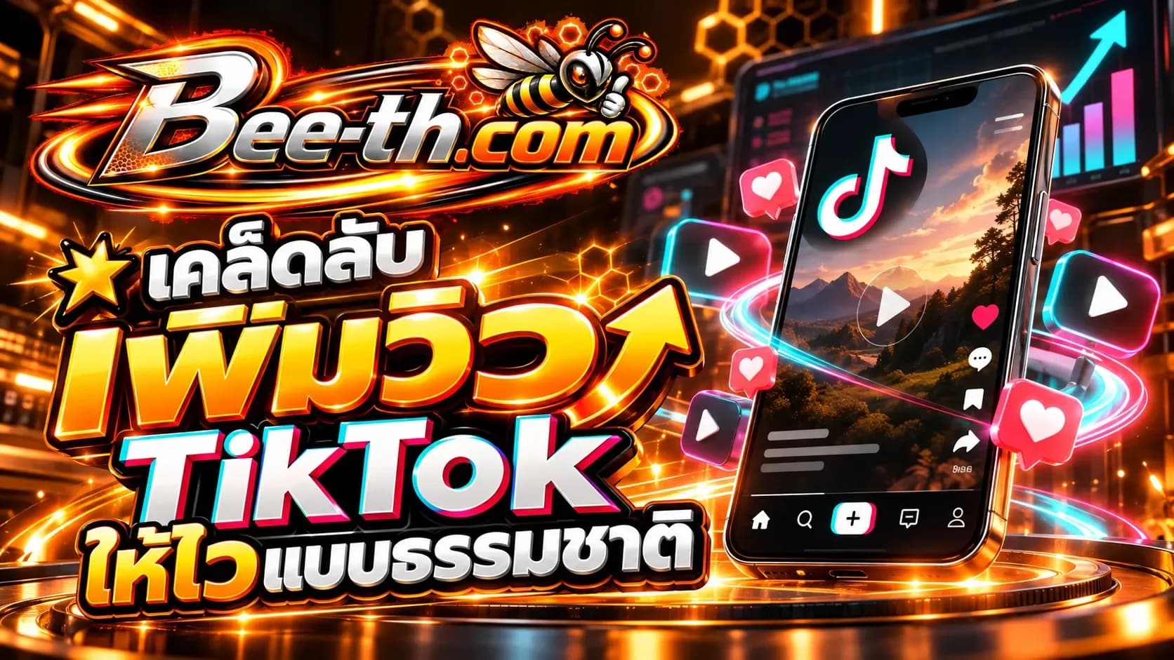 គន្លឹះក្នុងការបង្កើនចំនួនមើល TikTok យ៉ាងឆាប់រហ័ស និងដោយធម្មជាតិជាមួយ Bee-th.com ដើម្បីបង្កើនភាពមើលឃើញ និងការមើលវីដេអូ។